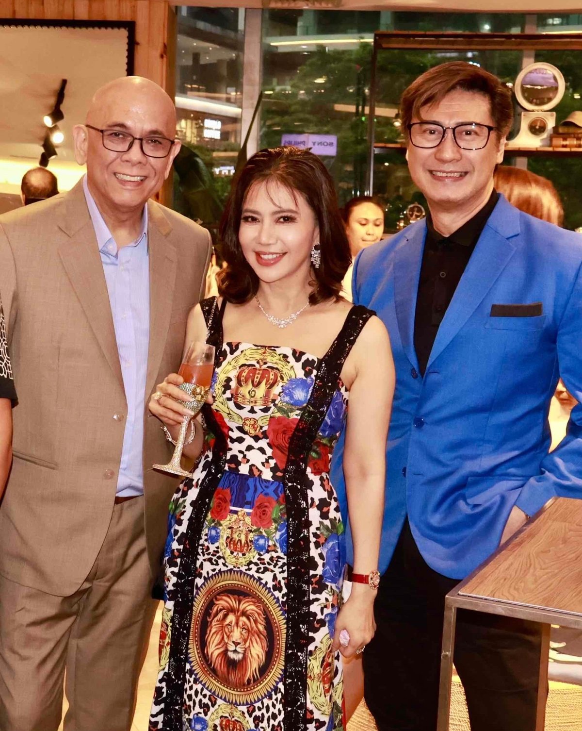 Bobby Alvarez, the columinist and Chris Badiola.