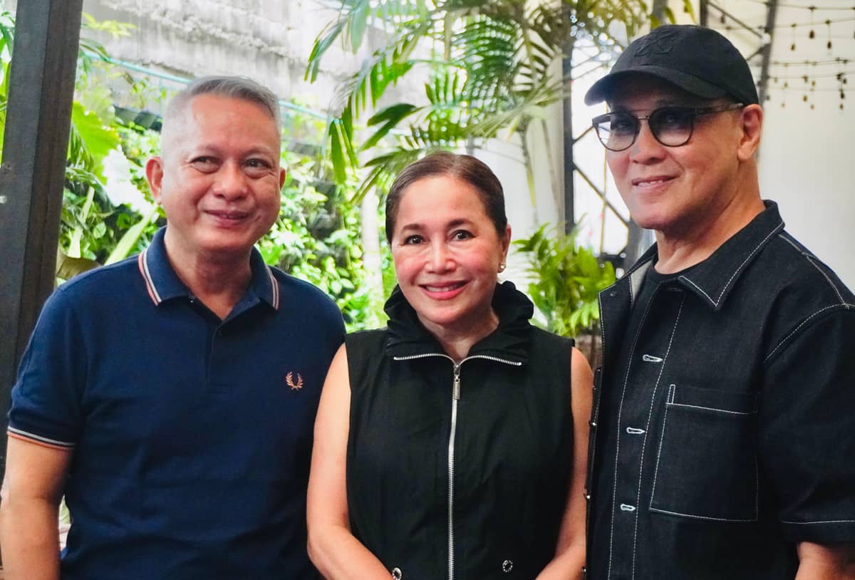 Rene Alcala, Aphro’s Tina Fernandez and Budji Layug.