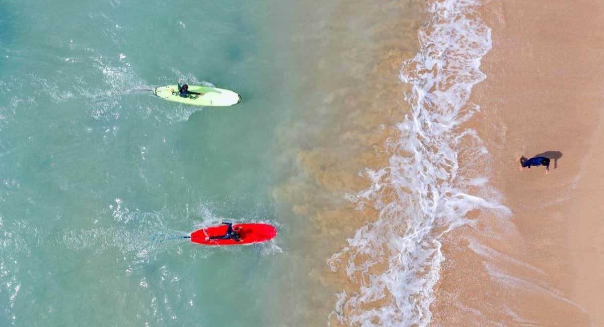 SURFING has become popular among locals in Busan over the years.