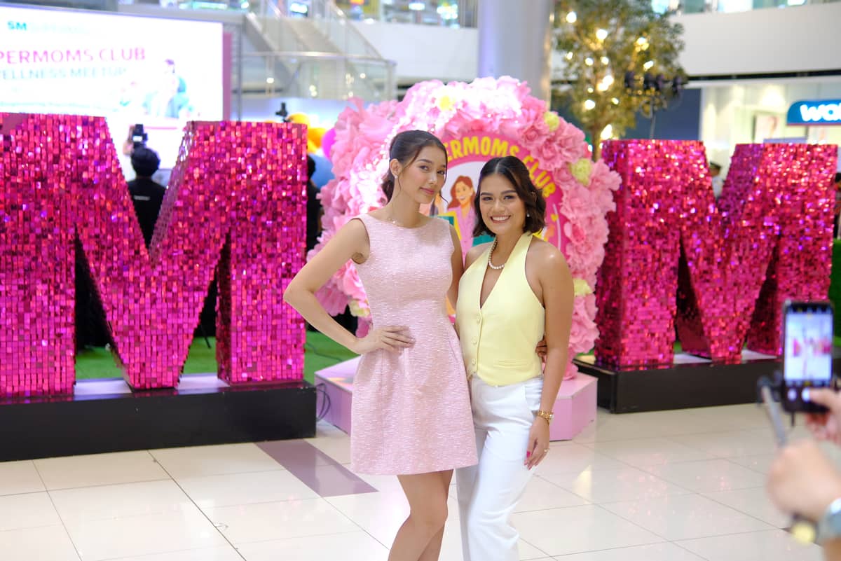 VIP SuperMoms Jehza Huelar and Andrea Taylor at the SM SuperMoms Club Wellness Meetup at SM City Davao on 20 July
