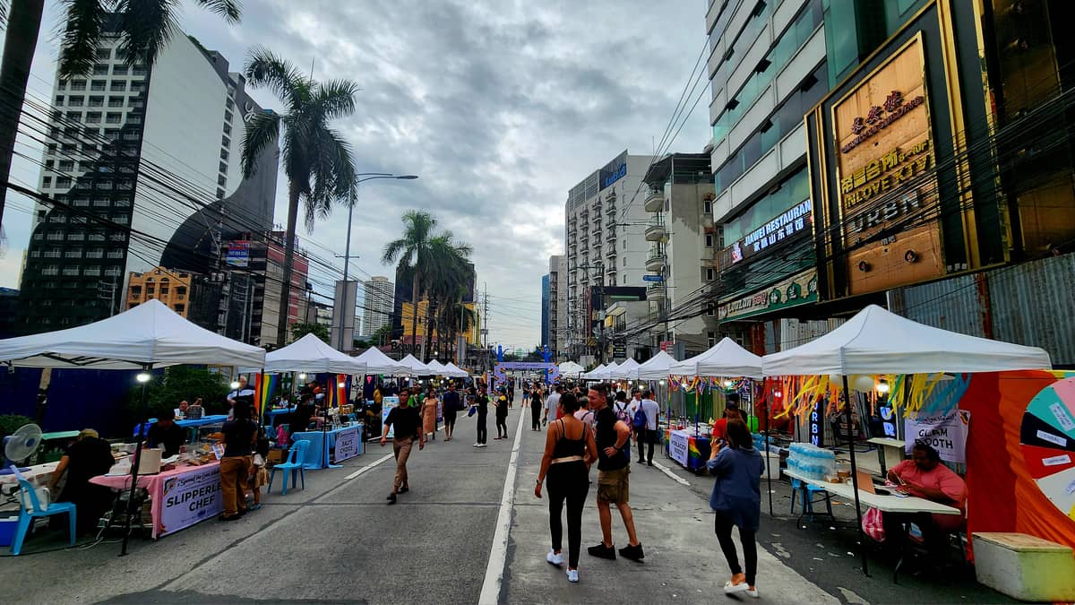 A portion of Makati Avenue was dedicated for the city’s Pride celebration, which featured talks, workshops, booths, street dancing, a concert and after-parties.