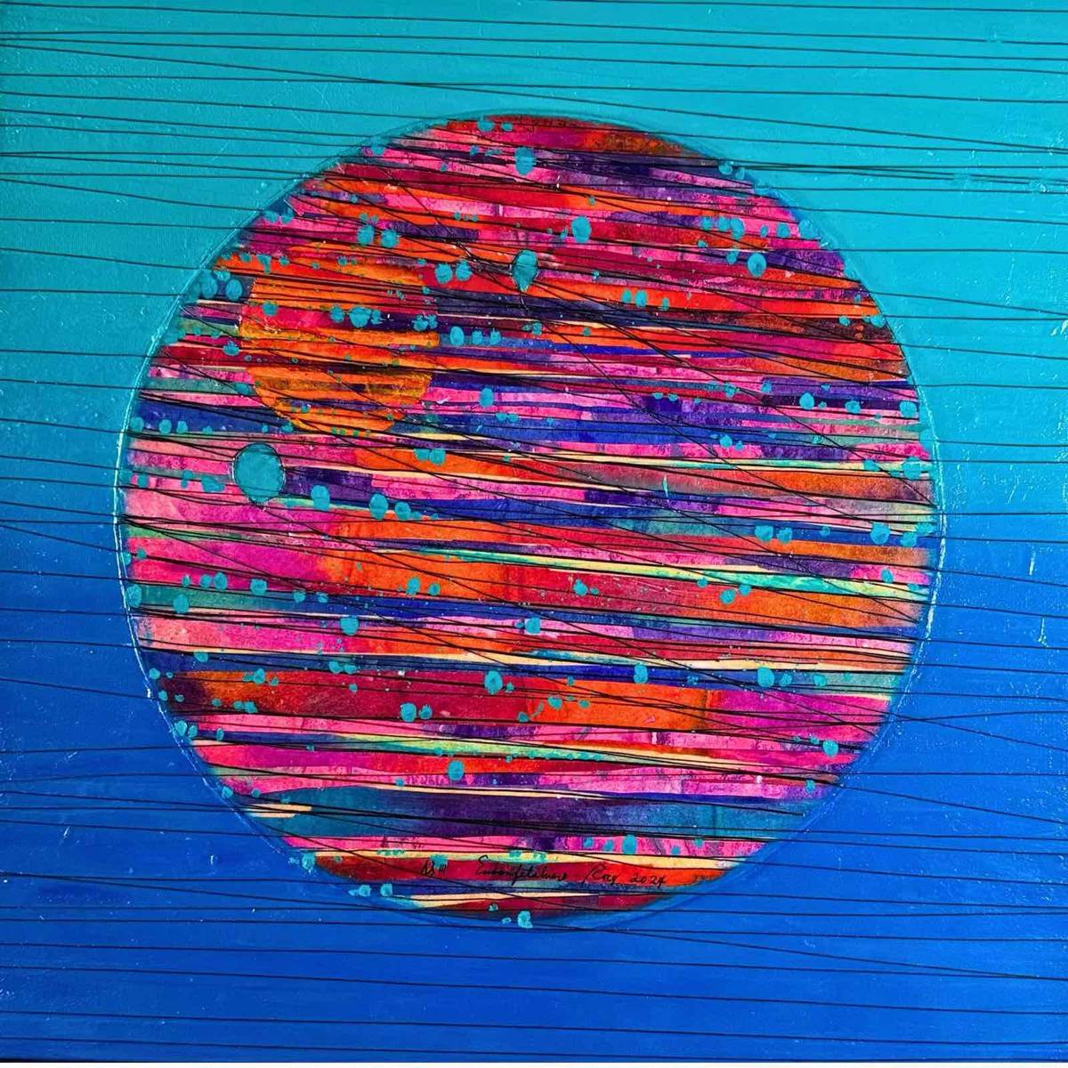 ’The sun, the moon, the deep blue sea and me’ by Susan Roces Fetalvero.
