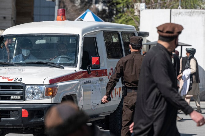 (FILE PHOTO) The number of deadly bomb blasts and suicide attacks in Afghanistan has declined markedly since the Taliban ended their insurgency after seizing power in August 2021.