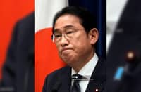 PRIME Minister Fumio Kishida attends a press conference after parliament concluded its regular session, at his office in Tokyo.