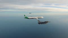 Taiwan dispatched three F-16 fighter jets to accompany its Olympic athletes on the final hours of their flight home from the Paris Games on Tuesday