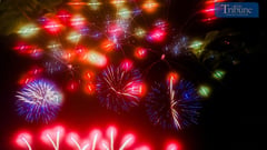 Fireworks dazzle over Malacañang during Singaporean President's state visit