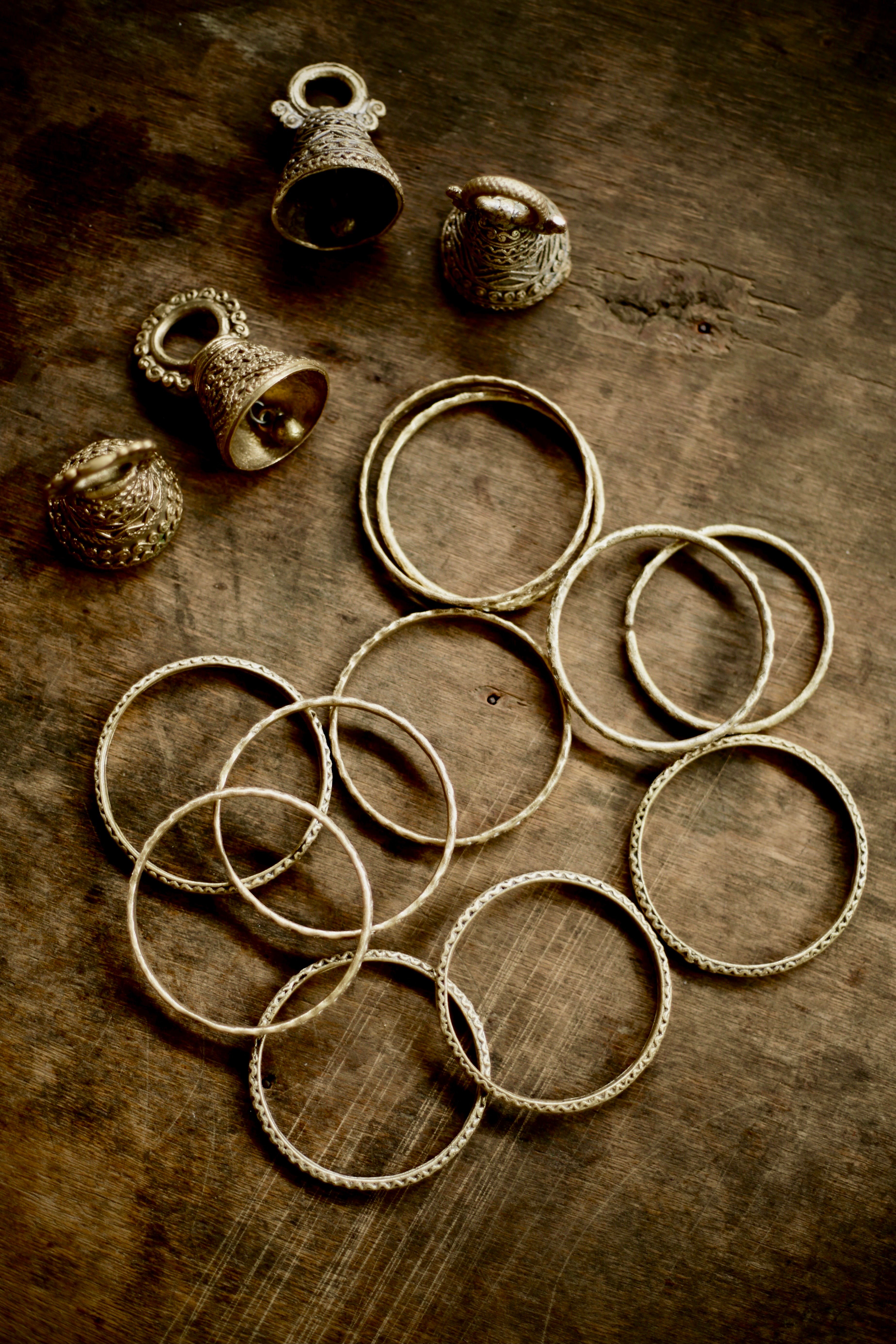 Brass casting is a skill passed on by oral tradition.