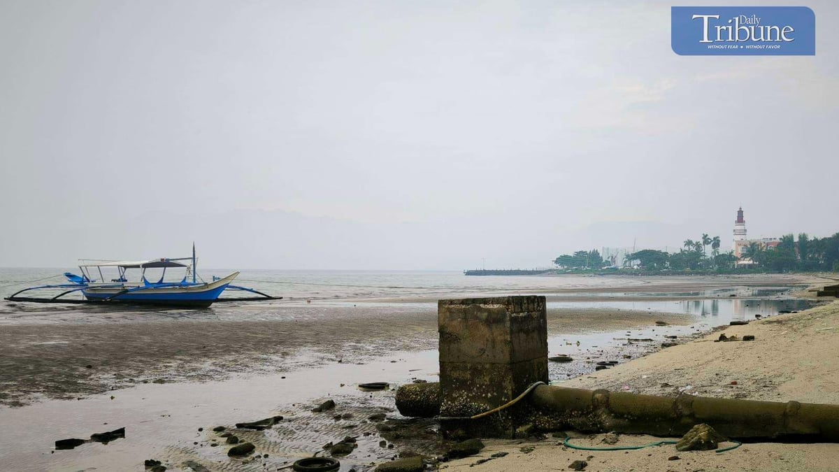 Vog hides the scenic view of Subic Bay