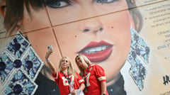 Trump shares doctored images showing
Taylor Swift support