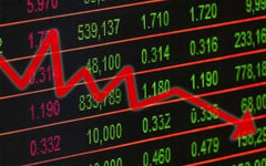 Index drops; rates watched