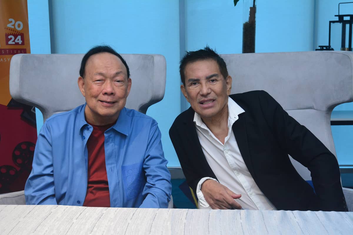 Sinag Maynila founders Wilson Tieng and Brillante Mendoza.