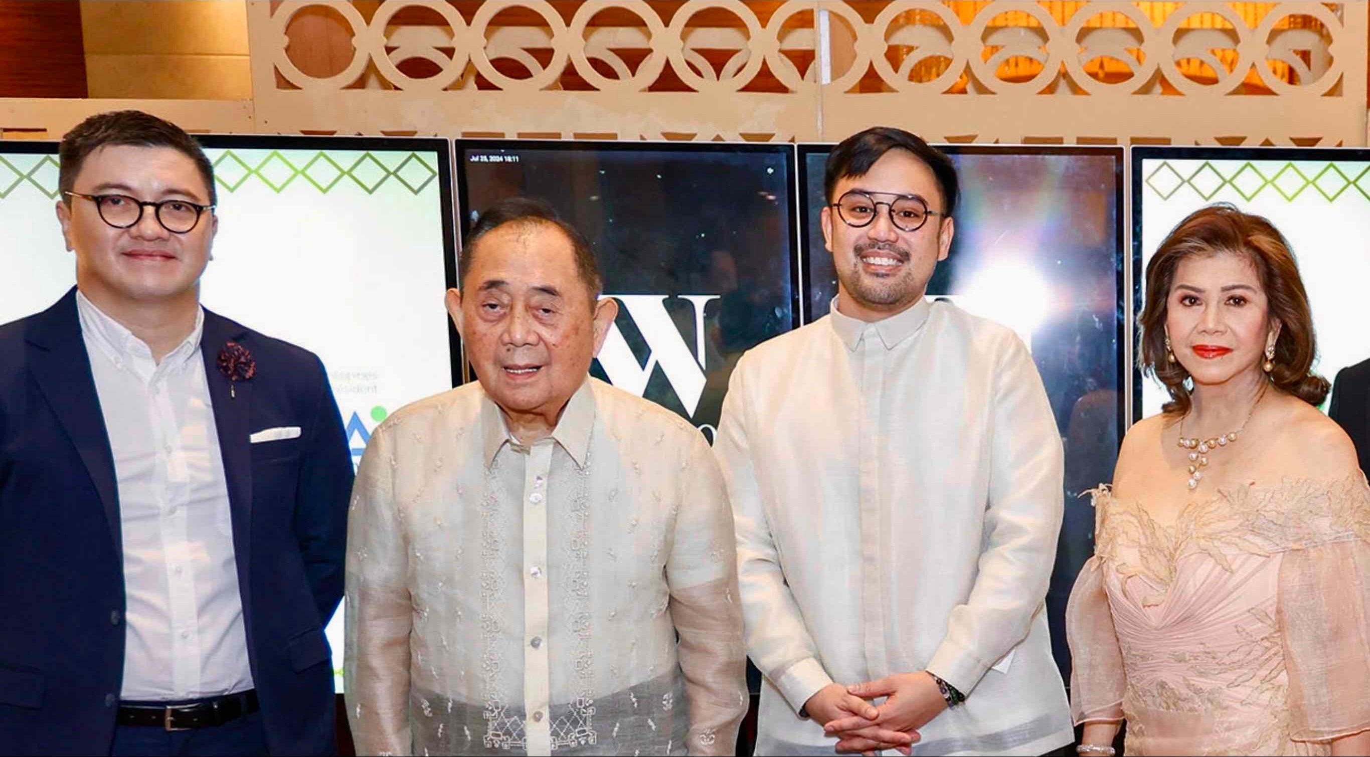 Ipe Cruz, Former Speaker, Joe de Venecia, Rep. Toff de Venecia and Gina De Venecia.