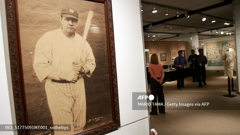 Babe Ruth baseball jersey shatters sports memorabilia auction record
