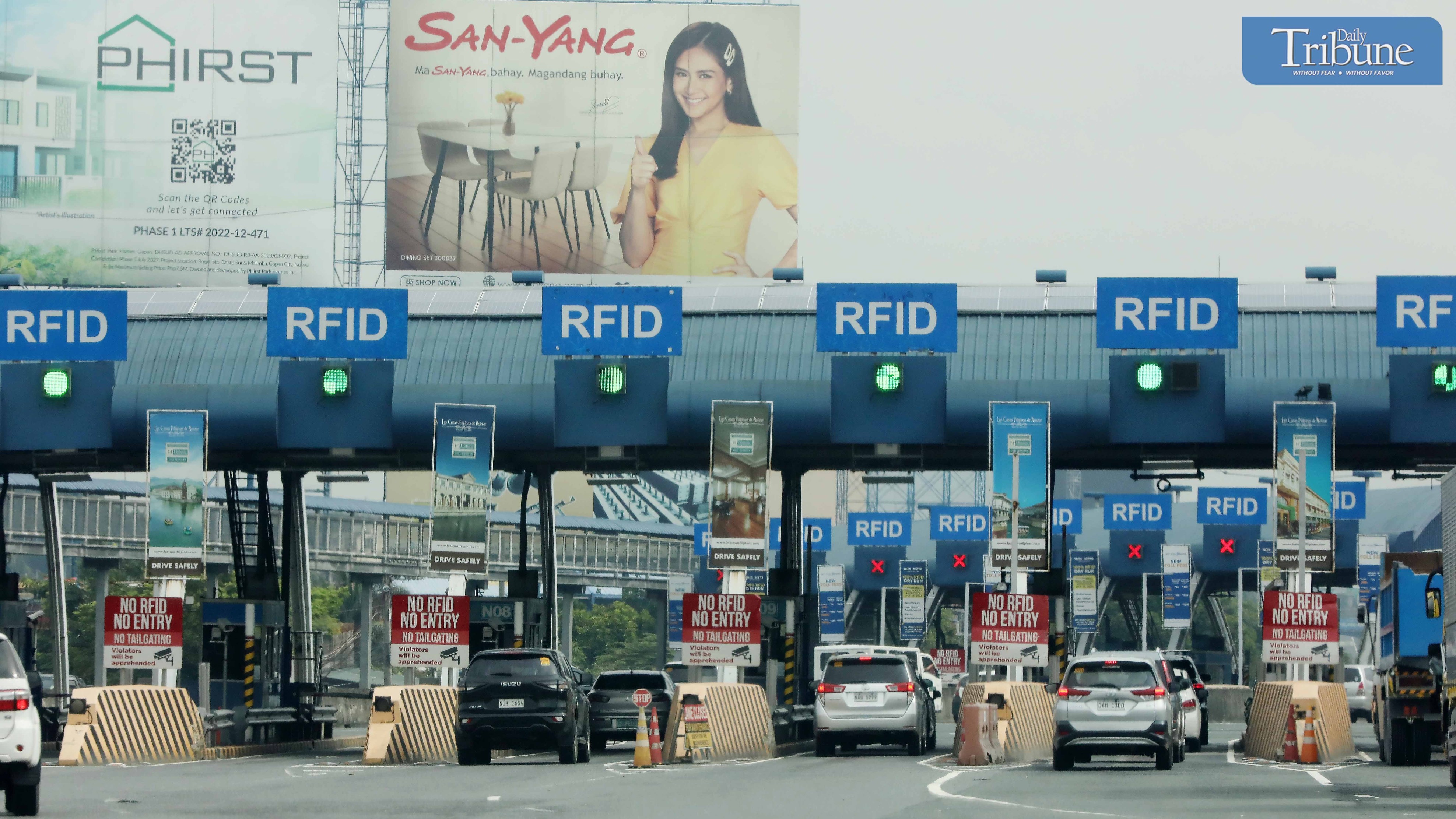 RFID toll gates