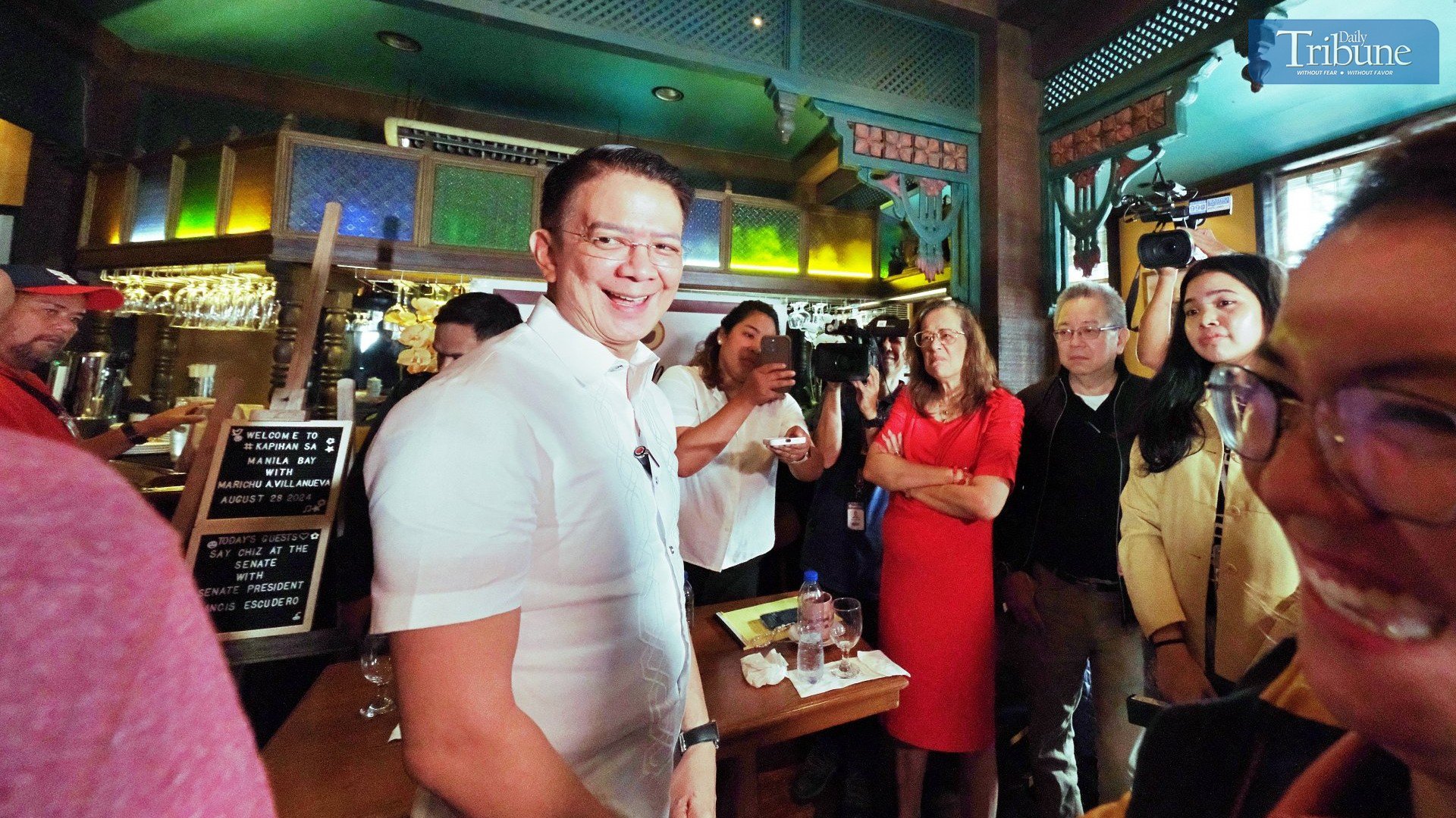 CHIZ TALKS WITH MEDIA