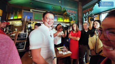 CHIZ TALKS WITH MEDIA