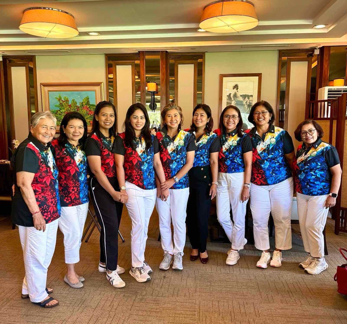 SHOWN are WGAP board members (from left) Cora Suntay, Detsy Laurel, Ting Yupangco, Ann Granada, WGAP president Cielo Regino-Fregil (center), Sarah Medina, Mel Lerma, Greely Oposa and Evelyn Alcantara.