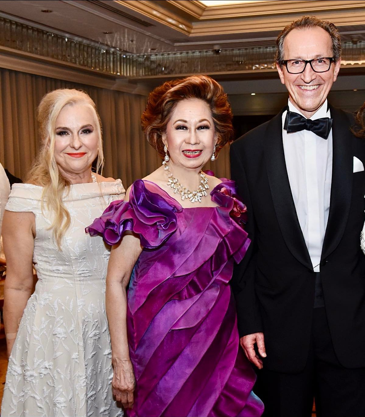 Madame Roswitha Brieger, Olga Martel and Austrian Ambassador Johann Brieger.