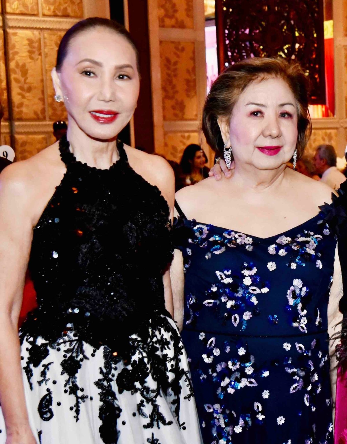 Gambian Consul Agnes Huibonhoa and Fanny Blanco.