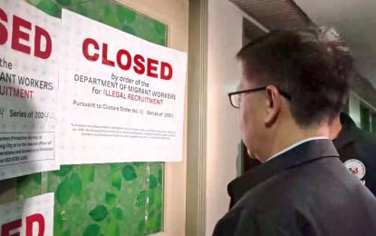 Mandaluyong recruitment agency shut down