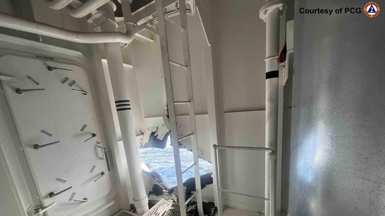BRP Teresa Magbanua rammed by China Coast Guard vessel: damage report from Escoda Shoal