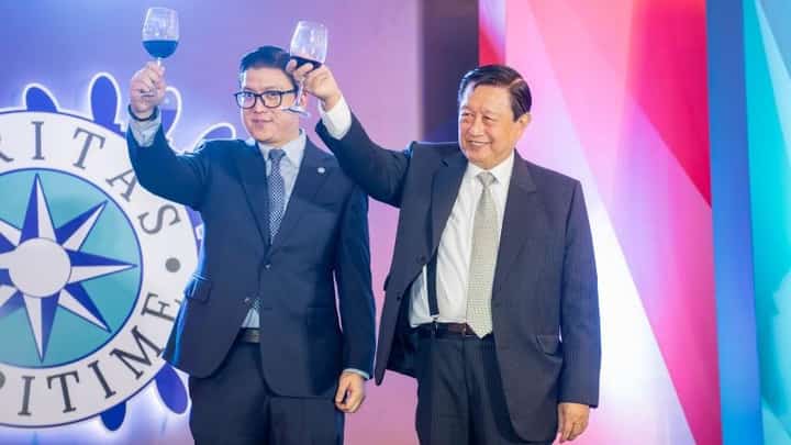 Veritas president Jiro Marquez and Veritas chairperson Ericson Marquez