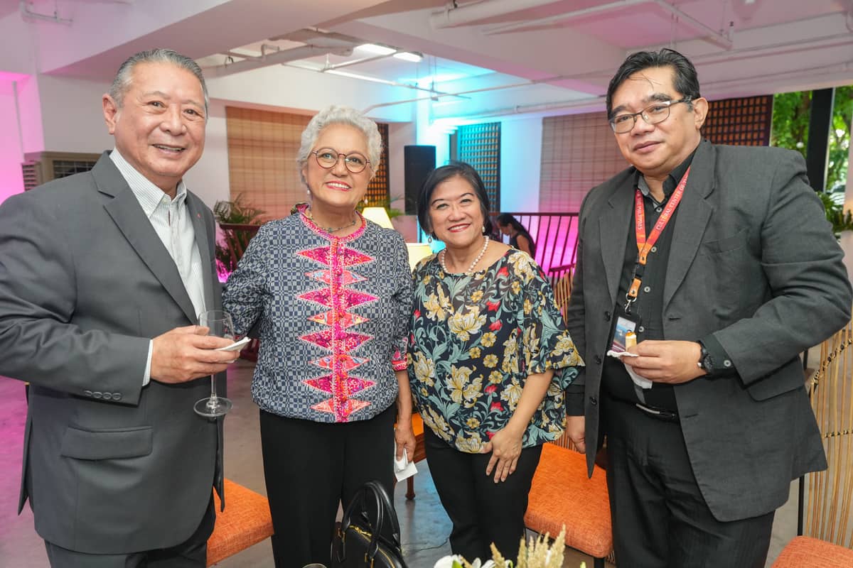 Mario Katigbak, Becca Jose, Tess Rances and CCP vice president and artistic director Dennis Marasigan.