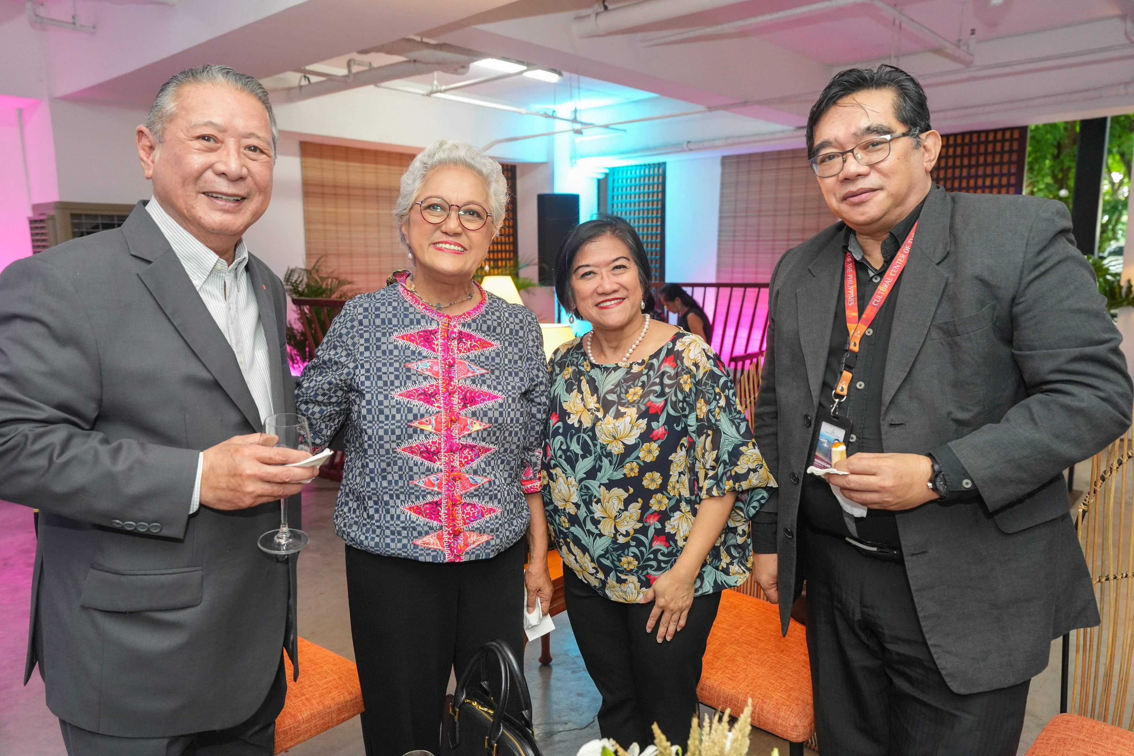 Mario Katigbak, Becca Jose, Tess Rances and CCP vice president and artistic director Dennis Marasigan.