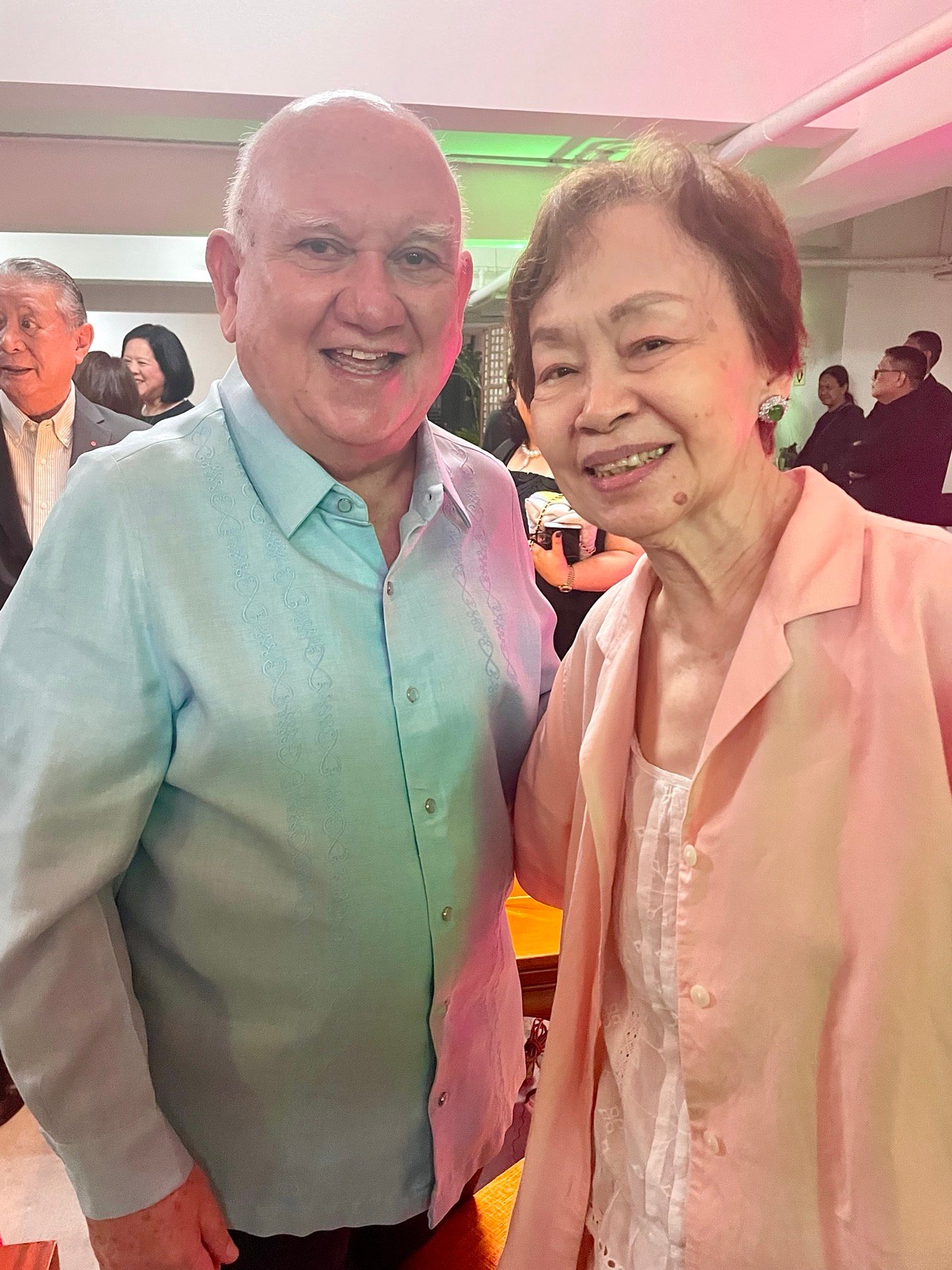 De La Salle-College of Saint Benilde Consultant Edu Jarque with Julie Yap-Daza