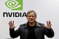 Nvidia founder and CEO Jensen Huang speaks at Computex Taipei in Taipei on Tuesday.