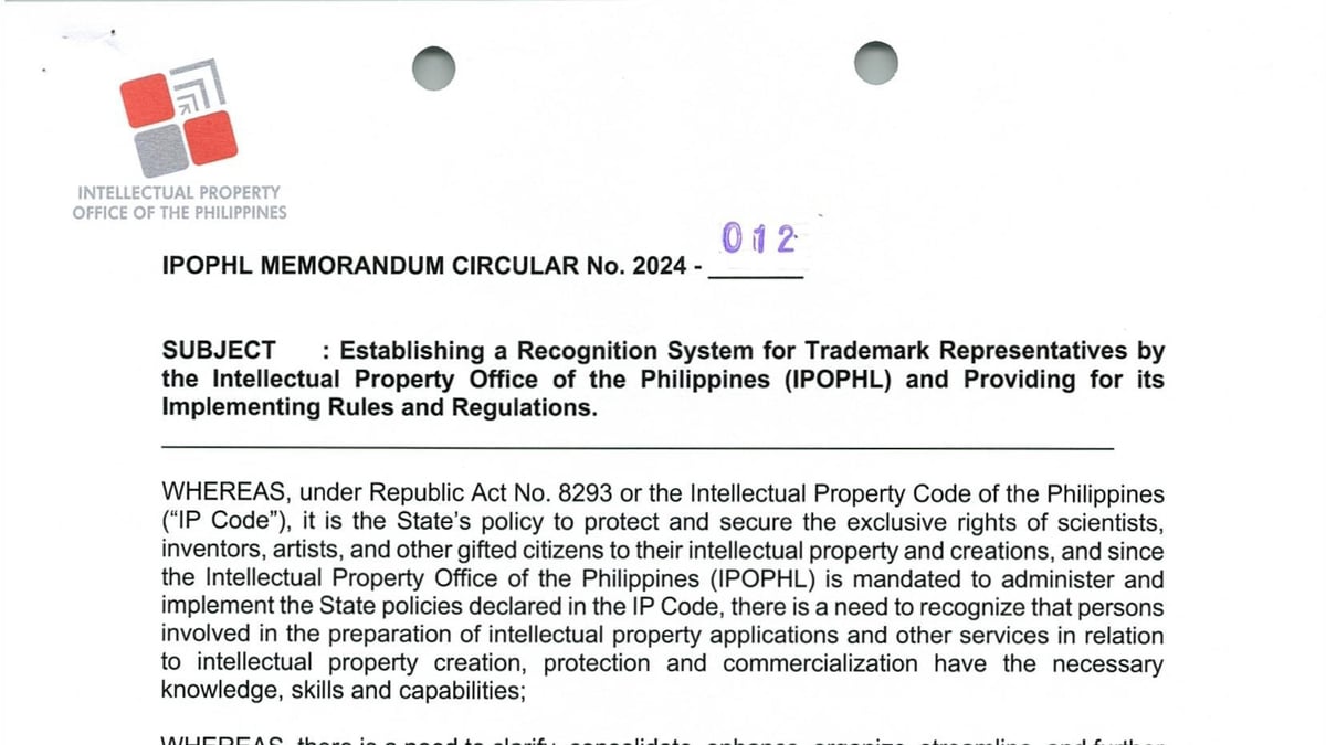 IPOPHL Memoradum Circular No. 2024-012