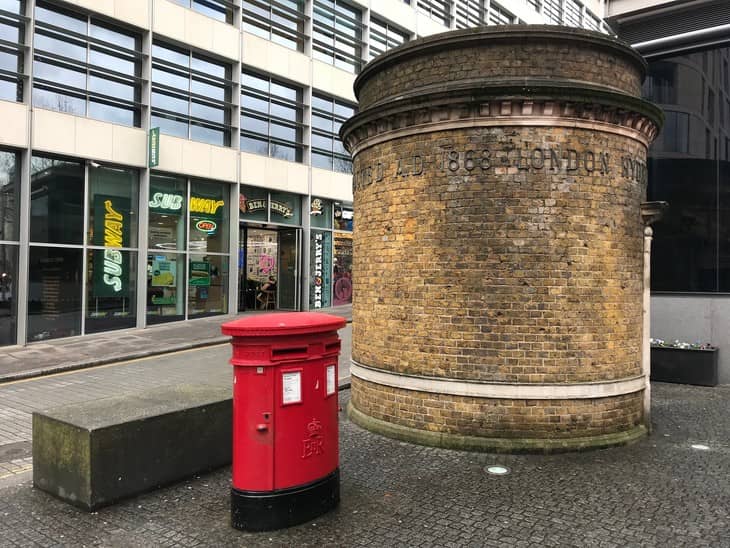 The Tower Subway entrance... coincidentally next to a branch of Subway.