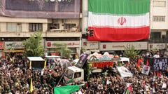 Revenge calls at Iran funeral for Hamas chief