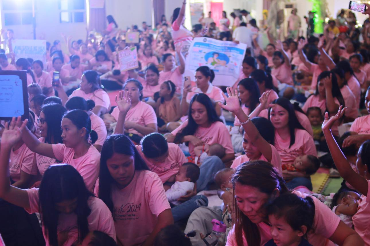 221 mothers join Davao breastfeeding promotion event