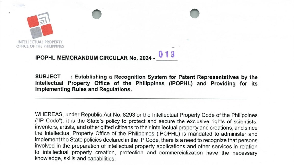 IPOPHL Memoradum Circular No. 2024-013