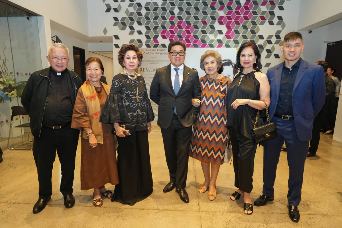 Fr. Tito Caluag, Mita Rufino, Olga Martel, Anton Huang, Maritess Pineda, Nini Licaros and Michael Huang.