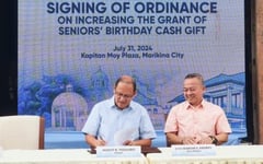 Senior citizens’ cash gift doubled