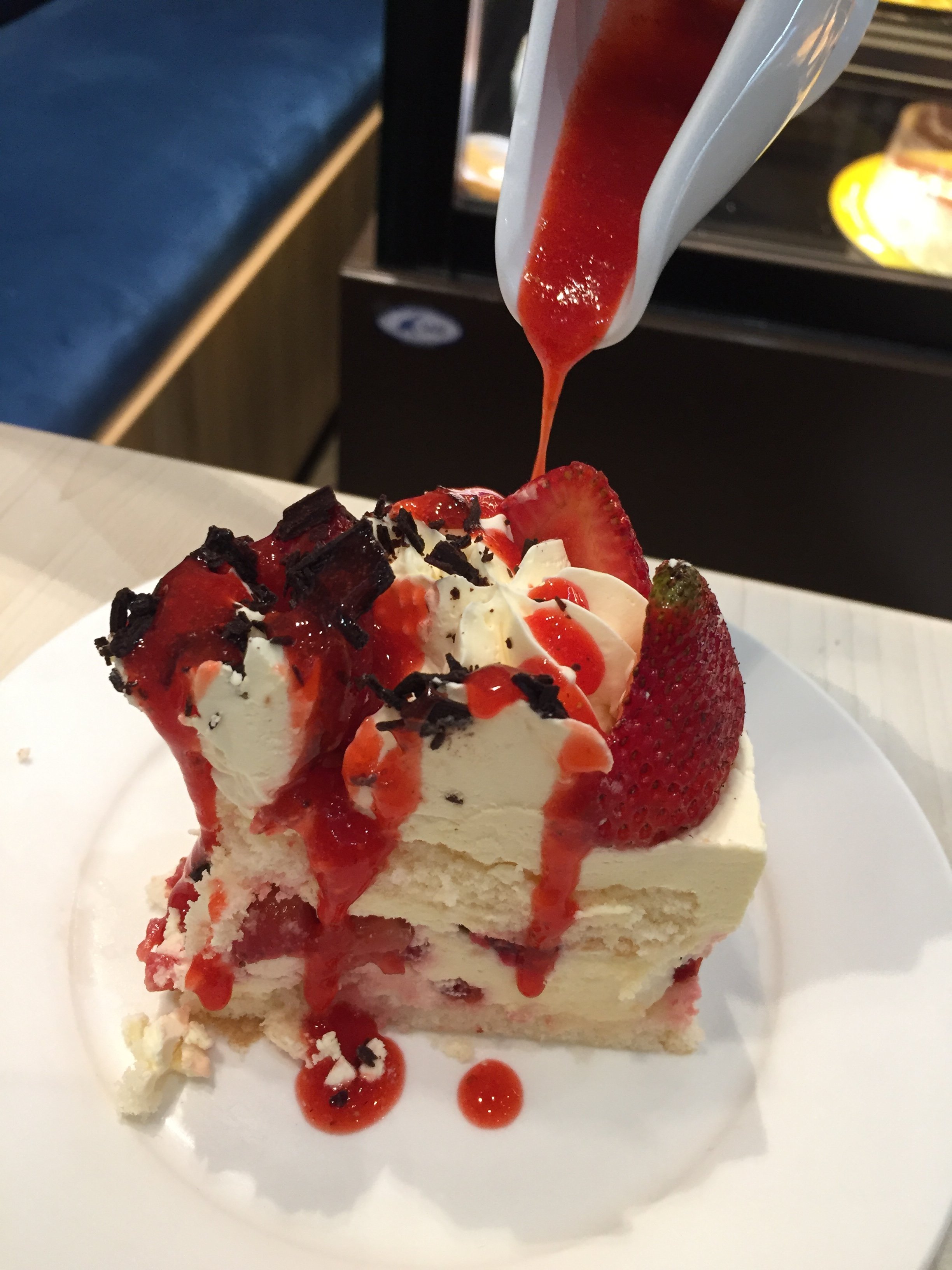 Strawberry mousseline.