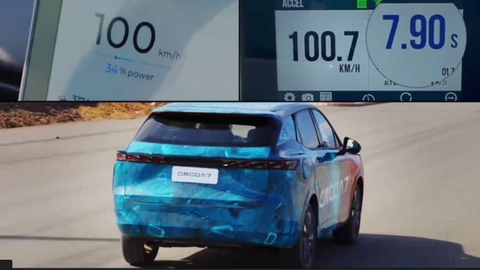 For the speed test, the Omoda 7 PHEV was used.