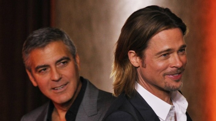 George Clooney, Brad Pitt are lone 'Wolfs' at Venice