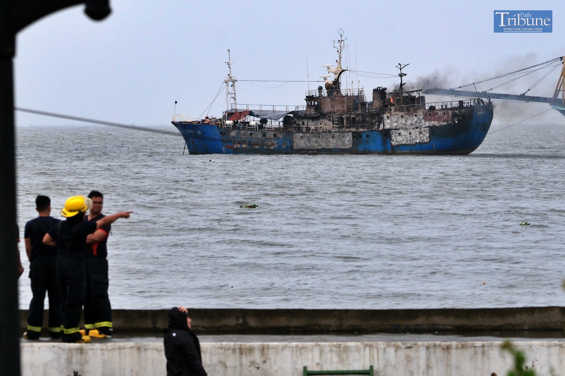 KAMILLIA SHIPPING VESSEL CATCHES FIRE