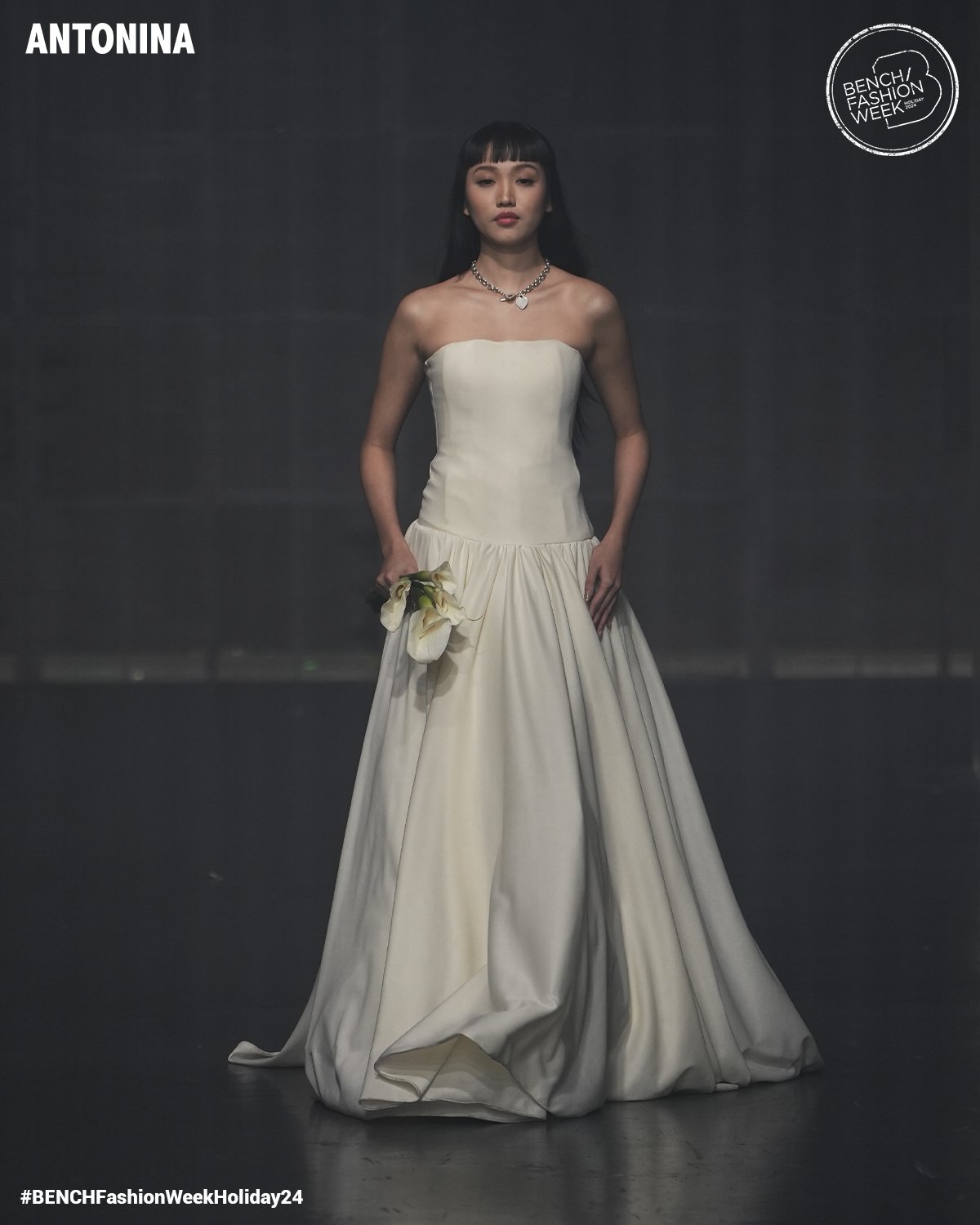 bUSTIER wedding gown by Antonina.