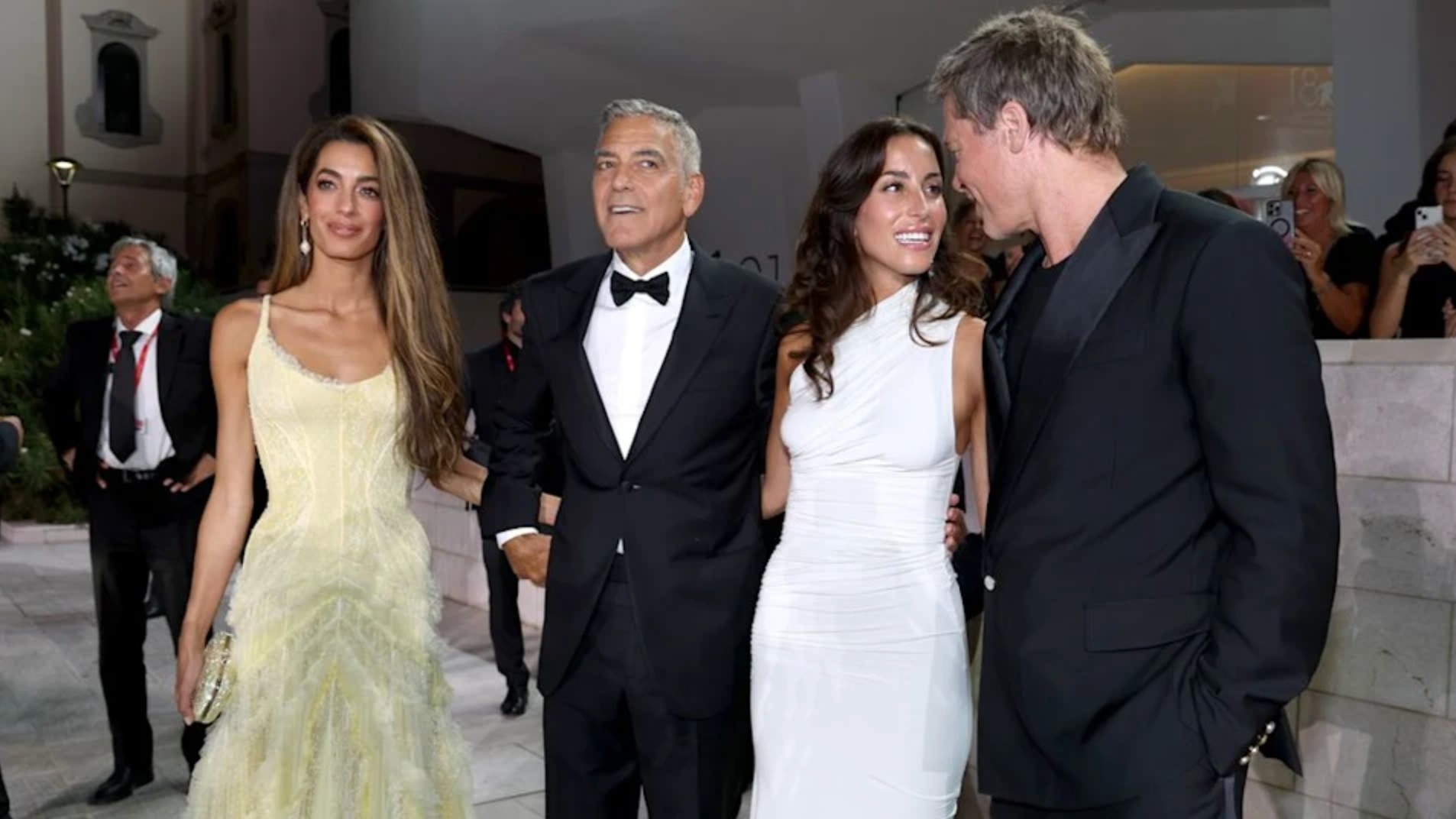 George and Brad and their partners