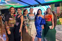 Two generations of tourism leaders: Lena Benedicto, Pauline Benedicto Mallillin, Mary Ann Montemayor, Marga Montemayor Nograles, Nicole Hao-Bian Ledesma and Joji Ilagan Bian.
