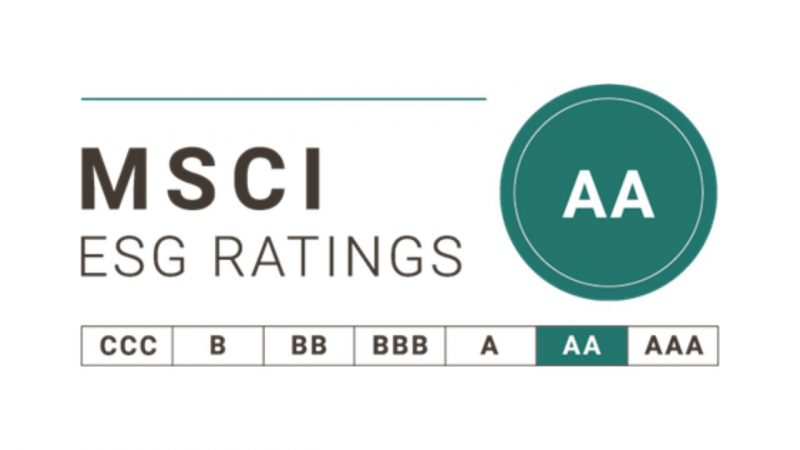 CEB awarded prestigious ‘AA’ ESG rating
