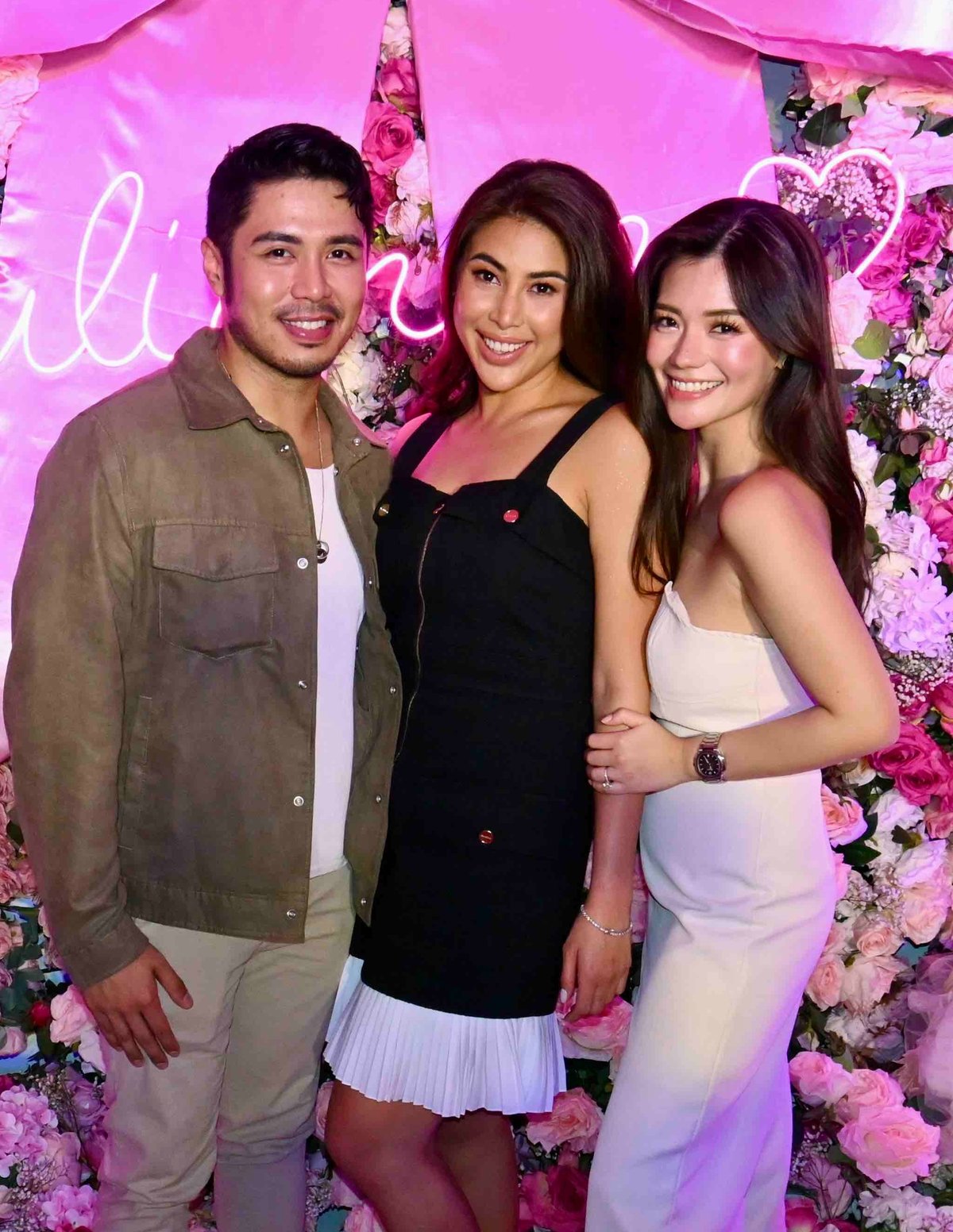 Jolo Estrada, Milka Romero and Verniece Enciso.