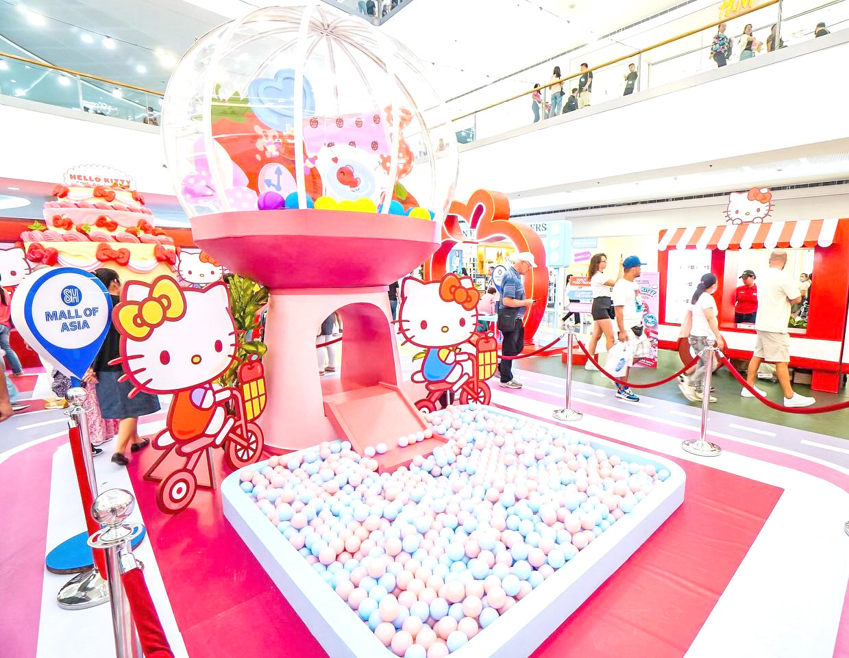 Hello Kitty’s whimsical gumball machine.
