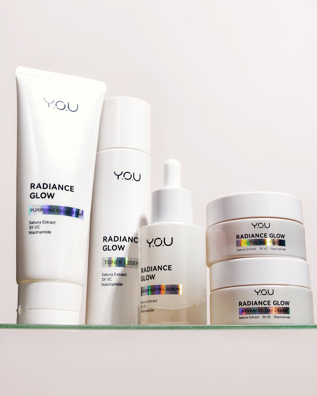 RADIANCE glow skincare line.