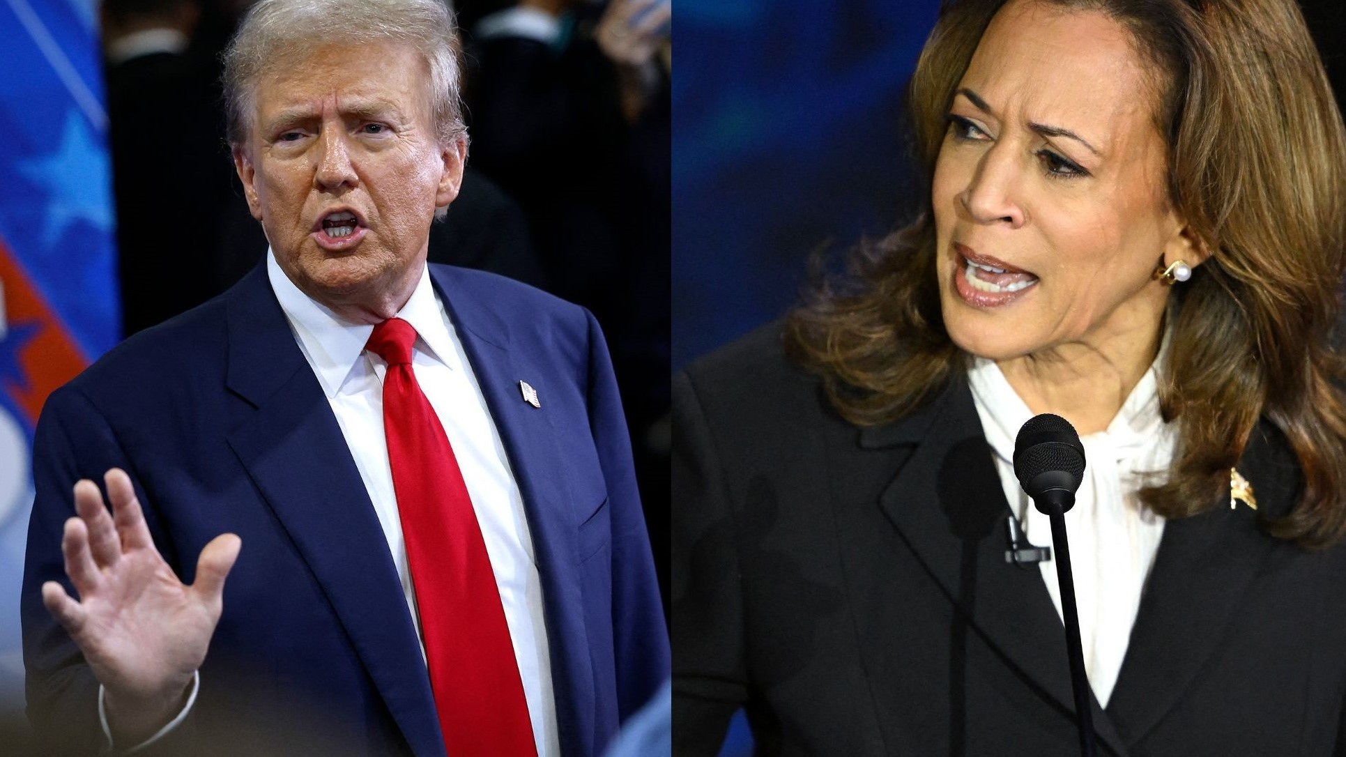 Harris vows Gaza peace, Trump tone darkens in final hours