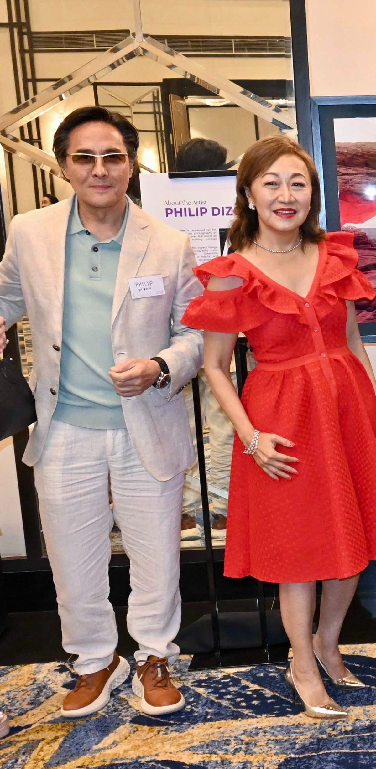 Phil Dizon and Annabel Uy-Braganza.
